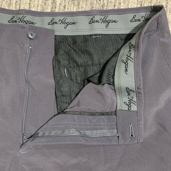 Ben Hogan Men's Size 40 Grey Flat Front Shorts Stretch Golf Casual Lightweight - Picture 2 of 7